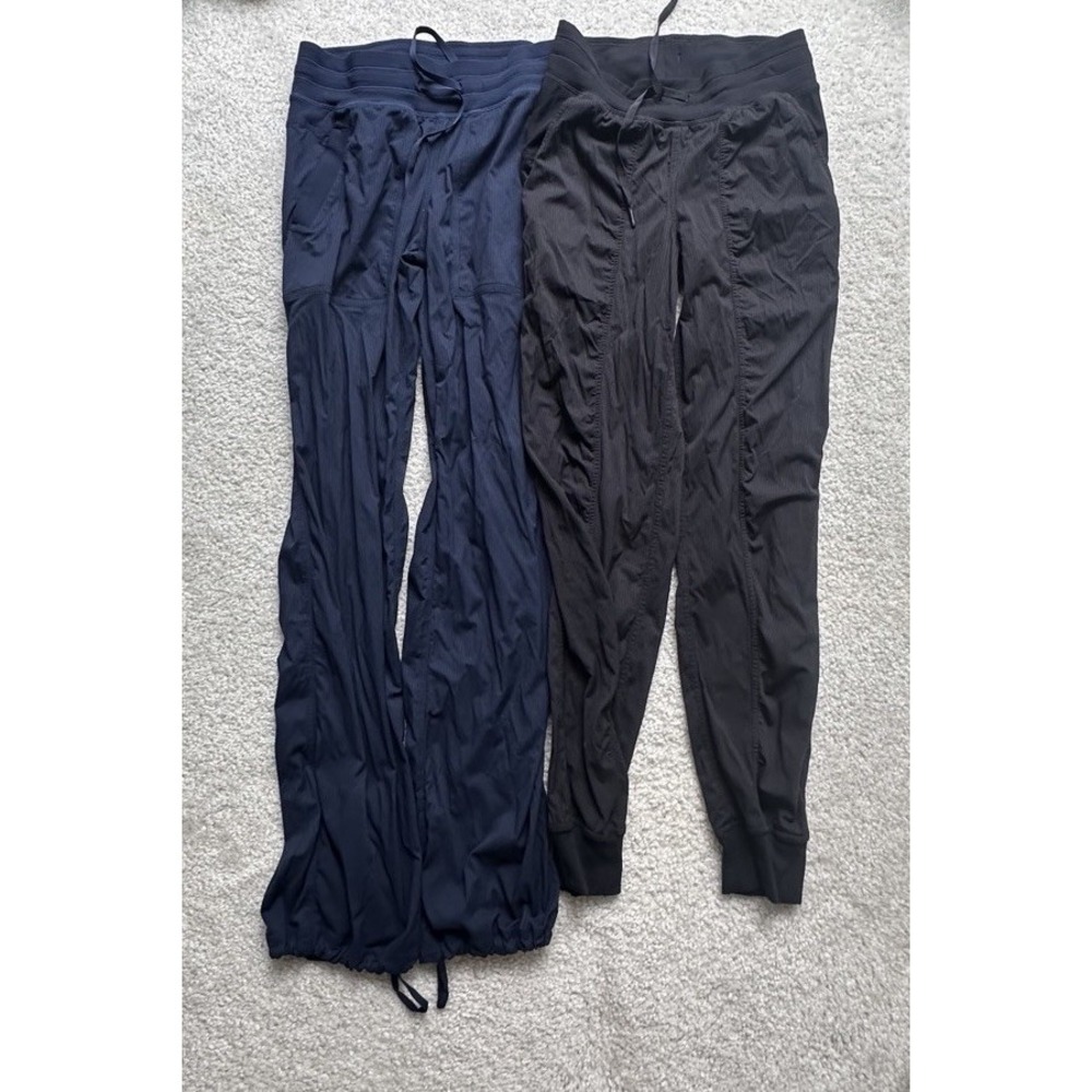 Lululemon Dance Studio Pants Jogger Bundle Size 4 True Navy & Black